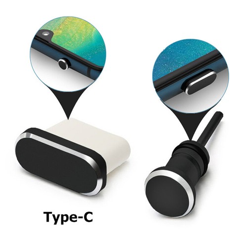 Type C Phone Charging Port 3.5mm Earphone Card USB Dust Plug For Samsung Hua_TX - Picture 6 of 18