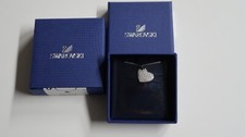 Authentic Swarovski Crystal Heart Pendant Necklace Rhodium Plated 5020070 NEW