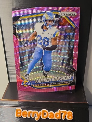 2025 Panini Prizm - Kamren Kinchens #59 Pink Wave Prizm Los Angeles Rams