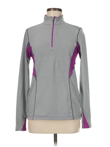 Road Runner Sports Women Gray Track Jacket M
