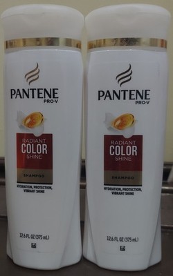 Lot of 2 PANTENE PRO-V Radiant Color Shine Shampoo 12.6 OZ Each