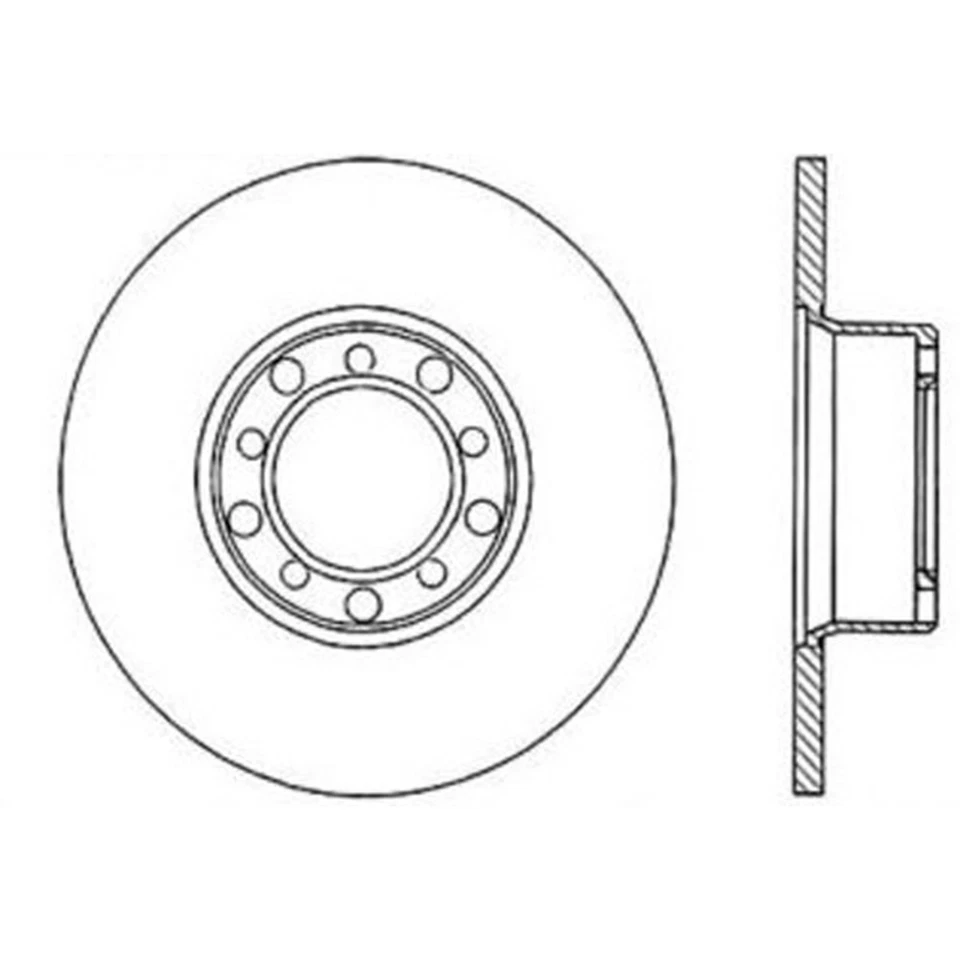 SET-CE121-35005-2 Centric Brake Discs 2-Wheel Set Front  for MB Mercedes 300CD Foto 3 de 4