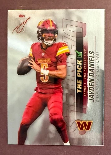 2025 Topps Signature Jayden Daniels Base (RAW)