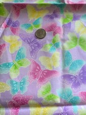 Butterfly Cotton Fabric Thicker Than Regular Cotton Shimmering 1 Yard X 44"