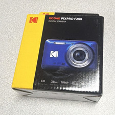 Kodak PIXPRO FZ55 Compact Digital Camera 16MP 5x Zoom 1080p Flash Blue w/ Box