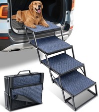 Dog Stairs for Car, 60''x 20'' Extra Wide Stairs for Large Dogs to 250 LBS, P...