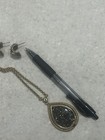 Brighton Gold Engraved Teardrop Pendant Necklace & Earrings Jewelry Set — photo 10