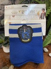 NWT Harry Potter Wizarding World RAVENCLAW Blue Grey Stripe House Scarf