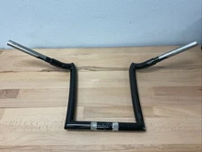 KST Kustoms 1 1/4" Renegade Handlebars x Harley 12" Rise High Gloss Black