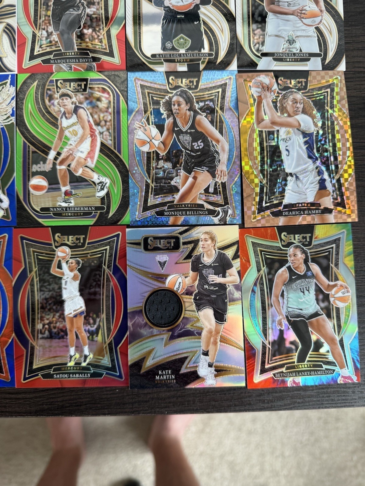 2025 Select WNBA 30x Numbered Lot Auto Patch Caitlin Clark Angel Reese SP AU MEM view 5