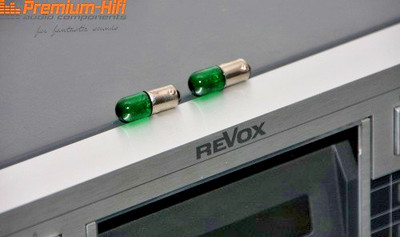 Studer Revox B225 Lämpchen Original Displaybeleuchtung Grün 12 15V 160mA 2 Stück