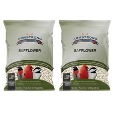 Armstrong Wild Bird Food Safflower Bird Seed, 20lbs (Pack of 2)