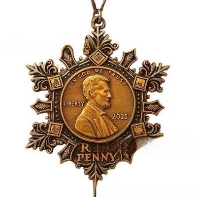 Finally Cents Memorial Snowflake Ornament Nostalgics Gift for Collectors History