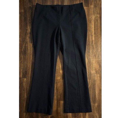 J Jill Women s Medium Petite Pants Ponte Barely Boot Cut Pull On Elastic Waist
