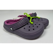 CROCS KIDS BAYA LINES CLOG K PURPLE SIZE j1 NWT 028SD