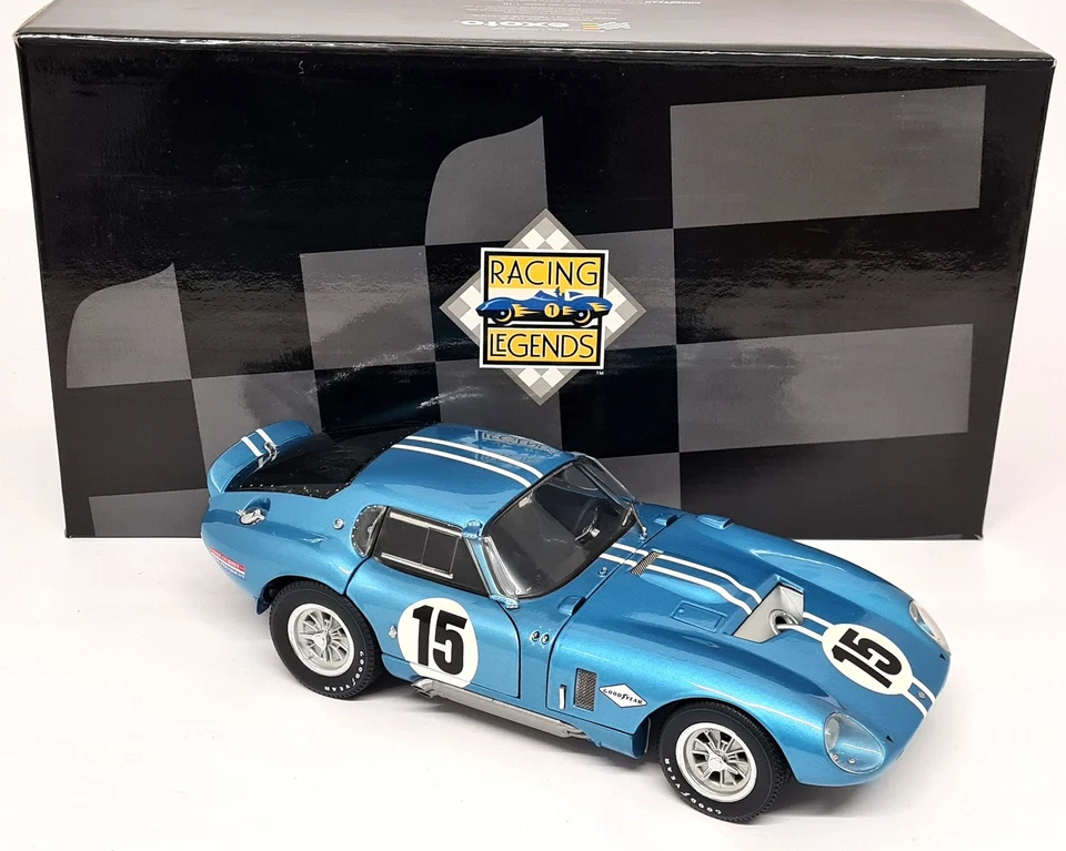 Exoto 1/18 Shelby Cobra Daytona Reims 12H Dan Gurney 1964 #15 Diecast Model Car - Image 2 of 4