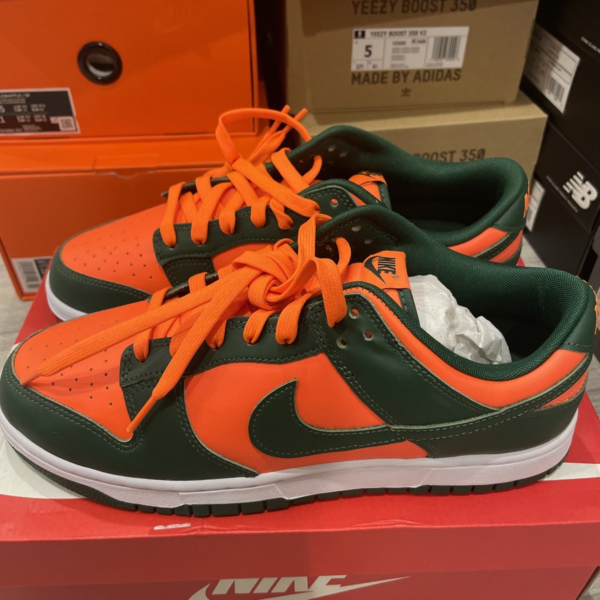 送料無料 ! NIKE DUNK LOW RETRO Miami Hurricanes Dunk Low 'Miami Hurricanes' - Nike - DD1391 300 - gorge