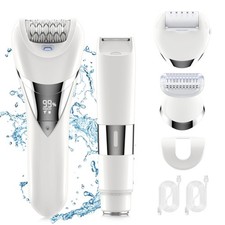 Electric Bikini Epilator for Women, 5 in 1 Hair Removal for Face, Chin, Arm, ...