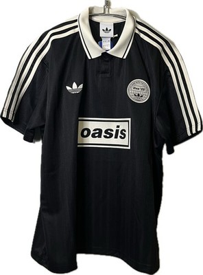 New Adidas X Oasis Tour Jacquard Jersey Black Size Medium M