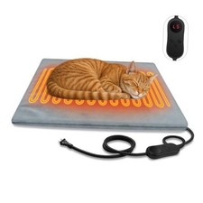 Pet Heating Pads for Cats Dogs Outdoor, 17.7 17.7inches Puppy Cat Heating