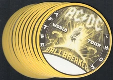 AC/DC Backstage Passes - 1996 - Wholesale Set of 12 - Ballbreaker Tour