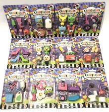 12 Packs -12 Designs Kids Erasers Lot-Fun Back To School Supplies-50 Erasers.