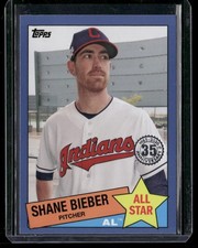 2020 Topps Shane Bieber Blue 1985 All-Stars Indians #85AS-47