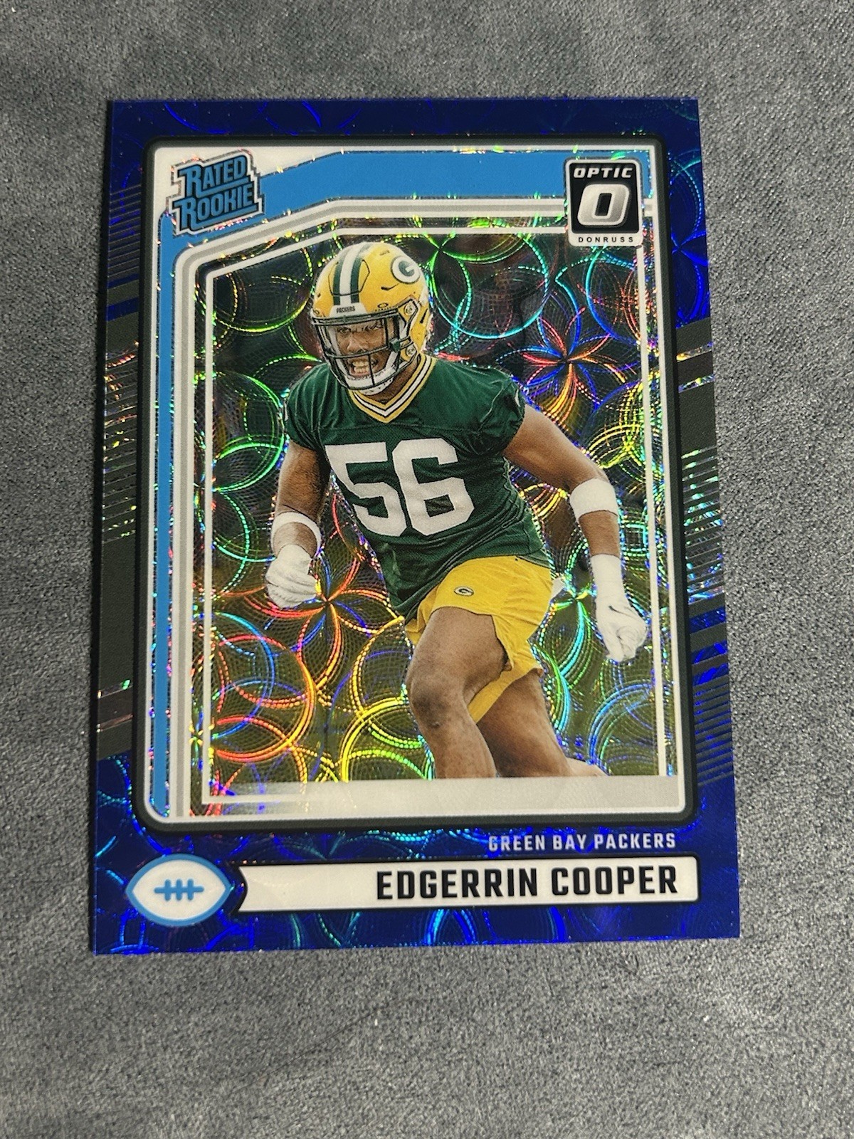 2024 Panini Donruss - Rated Rookie Edgerrin Cooper #325 Optic Blue Scope (RC)
