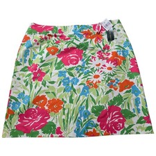 Lauren Ralph Lauren Floral Skirt NWT Size 14 Cotton Garden Preppy Spring