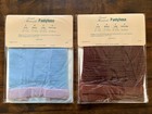 (2) SECRET MOMENTS Panty Hose Coffee and Soft blue Sparkle Size Medium Vintage — photo 2