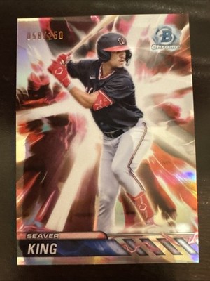 2024 Bowman Chrome Draft Seaver King Plasma Power Refractor #/250 FY Nationals