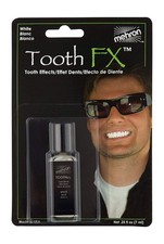 Mehron Makeup Tooth FX with Brush for Special Effects, Movies .25 oz White