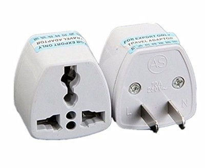 ANRANK UAE25010AK 2 Packs High Performance Universal UK/EU/AU to US White 