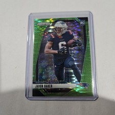 2024 Panini Prizm - Rookies Javon Baker #344 Neon Green Pulsar Prizm (RC)