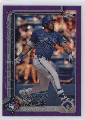 2025 Chrome Logofractor Edition Purple Refractor /250 Anthony Santander #60 13ql