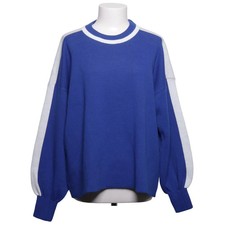 Cesare Gaspari, Strickpullover, Größe: XS/S, Blau/Weiß, Acryl, Feinstrick #Jiq