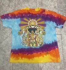 Jimi Hendrix Experience Axis: Bold as Love Tie-Dye T-Shirt Mens Sz L 🔥