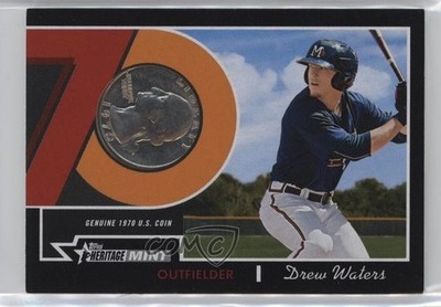 2019 Topps Heritage Minor League Edition Black Quarter 43/50 Drew Waters 0e2x