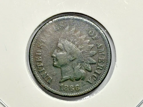 1866 Indian Head Cent - Nice Coin - Fine condition Plus