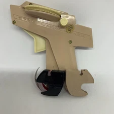 Vintage Dymo Label Maker (Original Model) Embosses Tape+ 1 Red Label