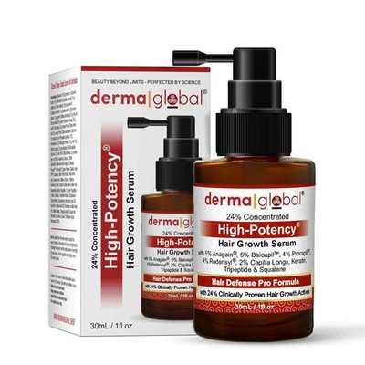 Derma Global Hair Serum - Intensive Scalp Care Formula - High Potency (One)