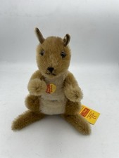 Steiff Kangaroo Vintage from Antique With Button And Tag Mohair
