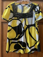 CDW CREATIVE DESIGN WORKS INC L EMBELLISHED BABY DOLL TOP SUPER SHARP