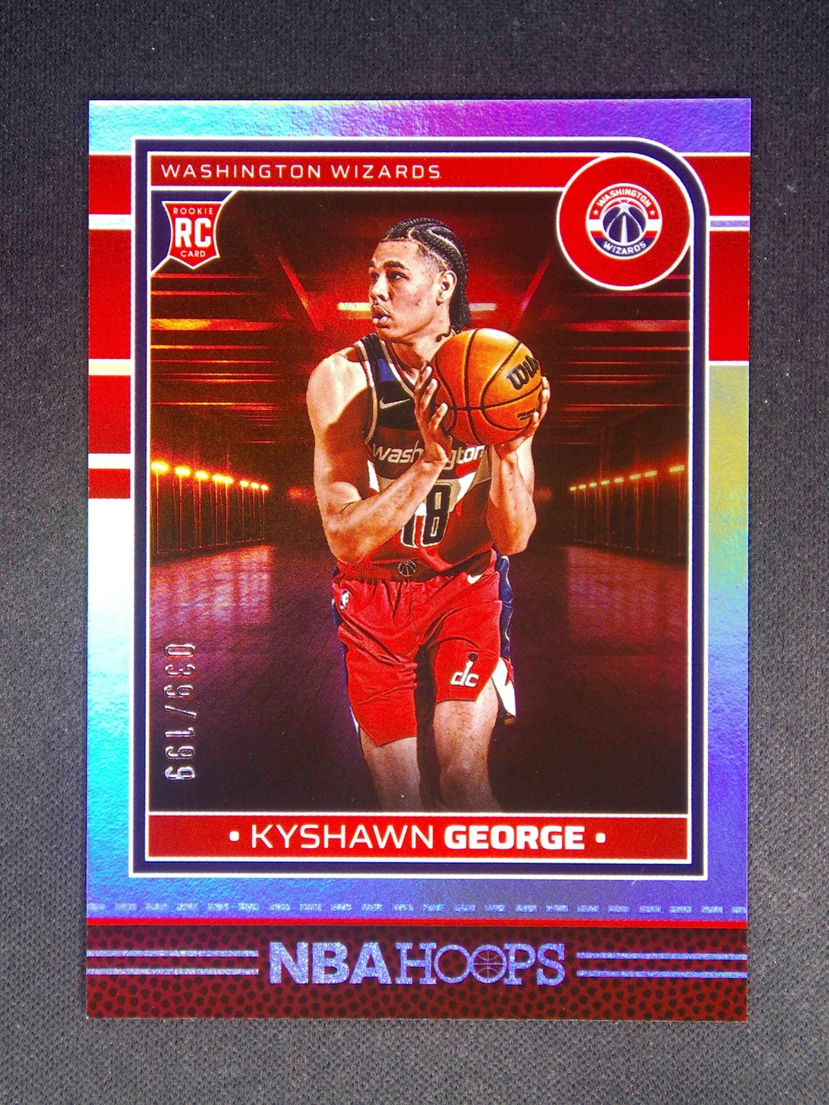 2024-25 Panini NBA Hoops Kyshawn George #254 RC Rookie Silver /199