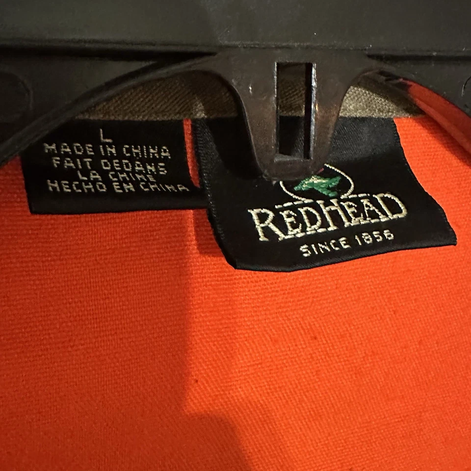 Redhead Large Safety Upland Game Pouch Hunter Blaze Safety Orange Canvas Vest - Image 2 of 4