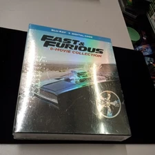 Fast & Furious: 8-Movie Collection (Blu-Ray + Digital Code) Brand New Fast Ship