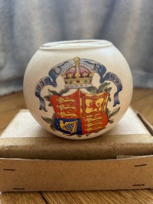 Antiker Krönungstopf Queen Victoria Krönung Macintyre & Burslem England