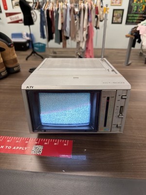 KTV KCT-5003 5  Color CRT TV w/ AV Inputs Tested/Works Vintage 1985 Retro Gaming