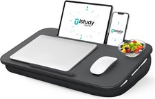 Lap Desk, Portable Laptop Stand with Washable Cushion, Fits up to 17 inch Laptop