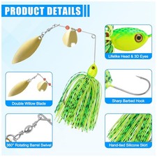 Weedless Spinner Baits for Bass Trout